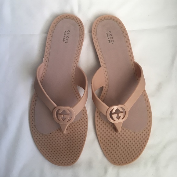 💯 GUCCI rubber slippers in ROSE - Picture 5 of 6